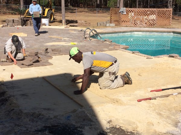 Landscape jobs at T. Lake range from hardscape installation to commercial mowing 