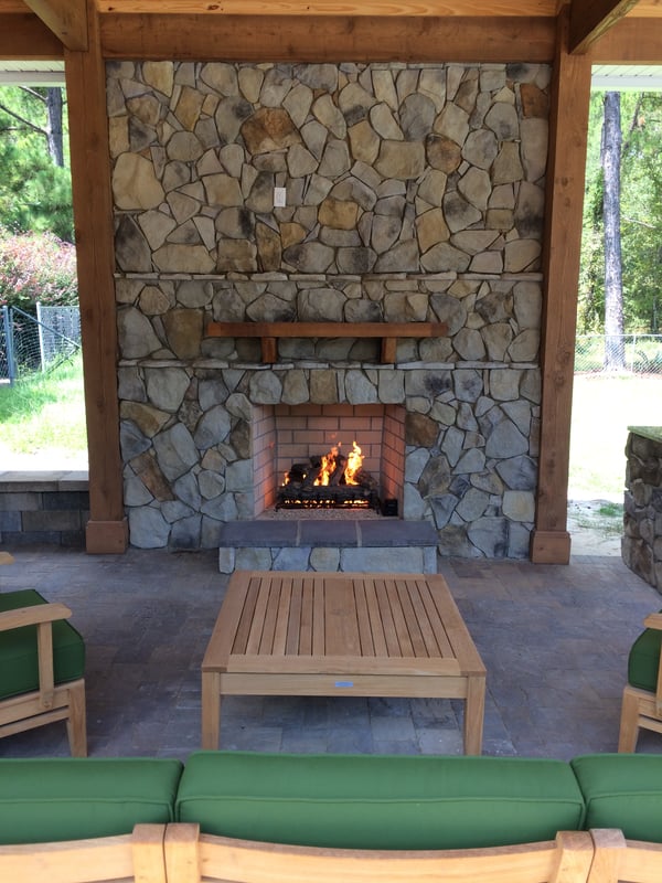 Georgia Residential Hardscape Contractor portfolio - custom fireplace
