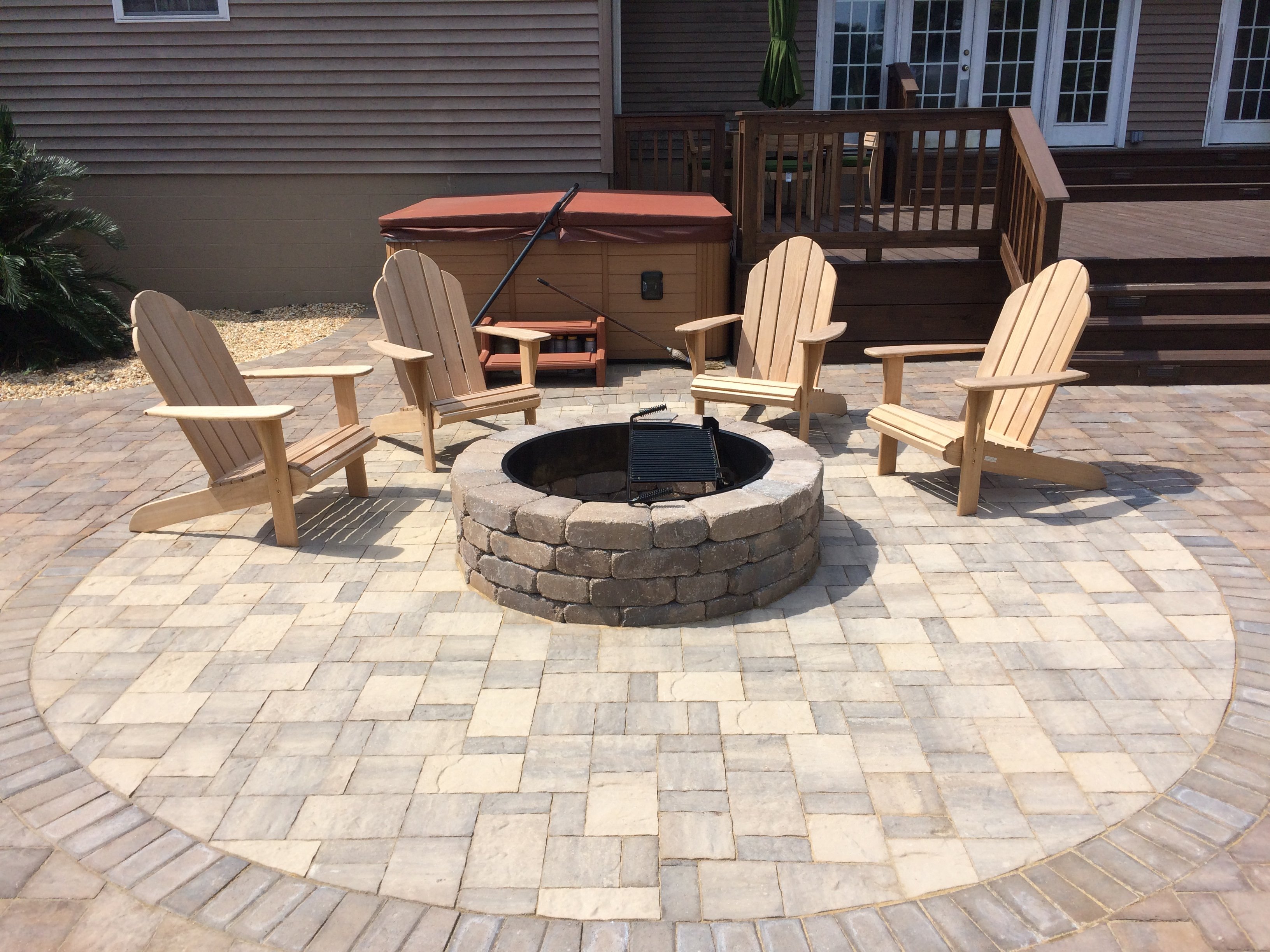 Residential hardscape contractor portfolio- fire pit